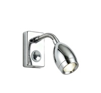 Applique murale LED réglable pour camping-car, 12V DC, lampe de lecture et de travail avec interrupteur pour caravane et camping-car