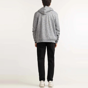 Nueva llegada Plain Dyed Men Zip Up Hoodie / Custom Pattern Men Precio más barato Zipper Hoodie para la venta - Product Image 5