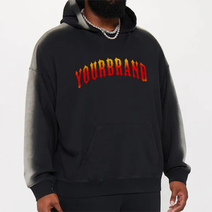 OEM sudaderas con capucha de algodón de peso pesado de calidad superior de gran tamaño Streetwear pullover Sudadera con capucha de talla grande sudaderas con capucha para hombres - Product Image 2