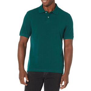 T-shirts décontractés de golf unis pour hommes Polo 100% coton brodé polos personnalisés de haute qualité pour les polos pour hommes - Product Image 1