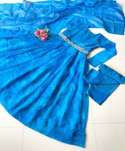 Exclusivo Georgette Bordado Secuencia Vestido de trabajo con Dupatta Ropa tradicional Precio más bajo Ropa textil Alphanumero Gharara - Product Image 4