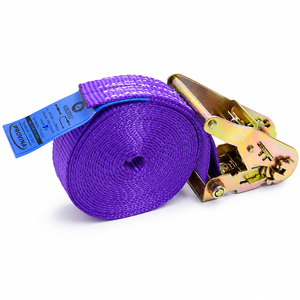 Sangle d'arrimage à cliquet en polyester Provina RS-16 38 mm, certifiée CE pour le transport, résistance à la rupture de 5000 kg, crochet personnalisable - Product Image 4
