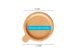 ที่รองแก้วไม้วอลนัทสีธรรมชาติที่รองจานชาไม้2025ทันสมัย - Product Image 4