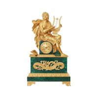 Malachite horloge de luxe fait à la main créatif et décoratif style rétro LED réveil à vendre Antique Vintage