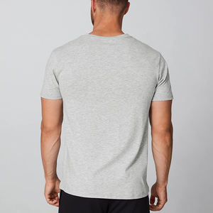 Design personnalisé plaine coton vierge t-shirt t-shirt en gros 50% coton 50% polyester à manches courtes Oem logo - Product Image 2