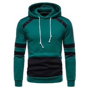 Meilleur fournisseur, vente chaude, nouvelle arrivée, sweat-shirts à capuche rayés, dernier design, poche contrastée, sweat-shirts personnalisés pour hommes - Product Image 1