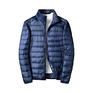 Chaqueta Acolchada de Alta Calidad para Hombre, Talla Grande, Estilo Urbano, Cuello Alto, Cierre de Cremallera Frontal, Transpirable, Clásica, Unisex, para Invierno - Product Image 1