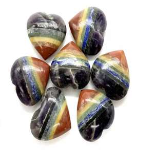 Juego de piedras curativas de energía natural de siete chakras más vendidas para meditación o terapia de yoga y Reiki disponible a buen precio - Product Image 6