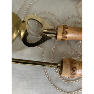 Juego de utensilios de metal y madera de primera calidad con acabado pulido dorado, perfecto para bodas y vajilla elegante - Product Image 6