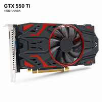 Nouvelle carte graphique de jeu GTX 550 Ti 1 Go GDDR5 128 bits, ventilateur simple, PCI Express 2.0 X16 DirectX 11 pour PC de bureau