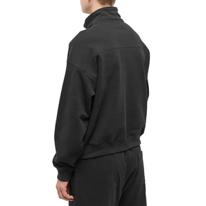 1/4 quart Zip pull chemise pour hommes surdimensionné col montant pull demi Zip 14 Zip polaire sweats imprimé motif - Product Image 5