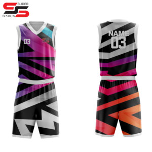 ชุดกีฬาบาสเก็ตบอลชุดบาสเก็ตบอลแบบปรับแต่งได้เครื่องแบบบาสเก็ตบอลมาใหม่ - Product Image 3