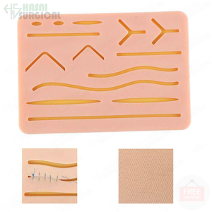 ชุดการเย็บประสานแผ่นเย็บผิวทำจากซิลิกอนที่ทนทานสำหรับนักเรียนที่จะใช้สำหรับการฝึก - Product Image 6