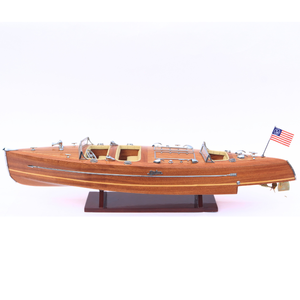 Modèle de bateau de vitesse en bois d'hydroplane rapide typhon fait à la main de haute qualité livraison rapide collection nautique du Vietnam - Product Image 4