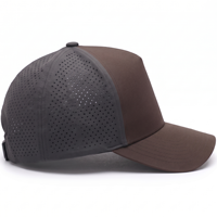 Gorra de Béisbol Unisex Perforada de Dos Tonos, Ajustable, de 5 Paneles, Transpirable, Impermeable, Deportiva, Casual, para Exteriores, Personalizada, Indonesia