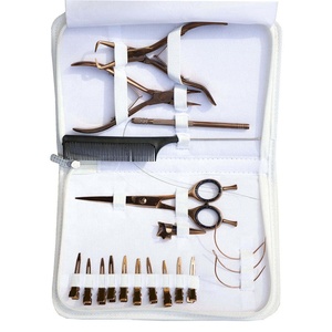 Wholesale Professional Stainless Steel Matte Customized Color Hair Extension Tools Kit for Micro Nano Ring Loop <b>Pliers</b> <b>Set</b> - Product Image 1