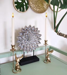 Portavelas de palo largo con forma de ratón, nuevo diseño, molde elegante para hacer velas, Metal de alta calidad en molde de vela chapado en oro de hierro - Product Image 4