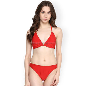 Nardon Apparel 2025 Summer High-End Bikini Set Sexy Split Traje de baño con logotipo frontal Cintura Sólido y cremallera Decoración - Product Image 3