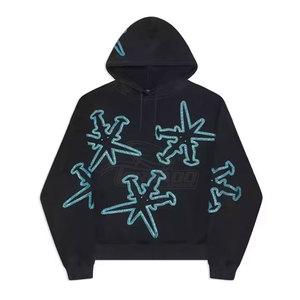 Léger Respirant Hommes Strass Hoodies Conception Personnalisée Fait Strass Hoodies Hommes - Product Image 1