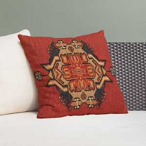 Funda de Almohada con Diseño de Kilim Bohemio, Hecha a Mano, Estilo Vintage, Solo Funda - Product Image 2