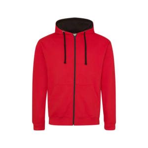 Sweat à capuche en molleton de coton 100% pour hommes le plus vendu Vintage lavé à l'acide avec ourlet brut doublure à fermeture éclair complète et anti-rétrécissement grande taille - Product Image 2