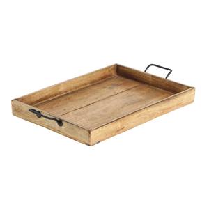 Bandeja de servicio de madera de alta calidad con asa - Product Image 2