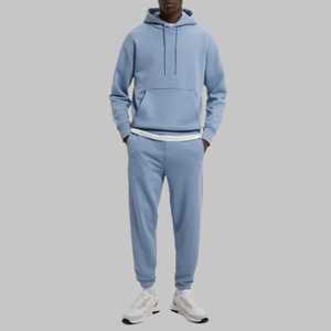 Conjunto Deportivo de Dos Piezas, Holgado, Estilo Deportivo, Lavado Ácido, con Pedrería, Pantalones y Sudadera con Capucha Unisex de Algodón - Product Image 6