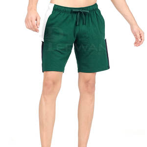 กางเกงขาสั้นลำลองระบายอากาศสไตล์สตรีทสำหรับผู้ชายกางเกงขาสั้นวิ่งเอวกลางผ้าฝ้ายโพลีเอสเตอร์ลายพื้น - Product Image 1