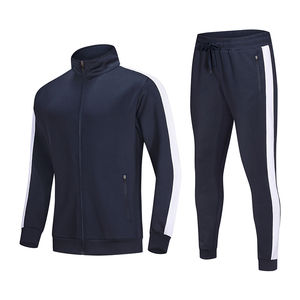 Trajes de Jogger personalizados de alta calidad para hombre 2024, buen diseño, temporada de invierno, ropa deportiva de talla grande, servicio OEM, chándales de jogging en blanco - Product Image 1