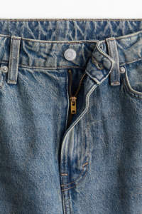 กางเกงยีนส์เอวสูงสำหรับผู้หญิงกางเกงยีนส์ทรงแบ็กกี้ไซส์ใหญ่พิเศษสีฟ้าแบบกำหนดเองใหม่ - Product Image 4