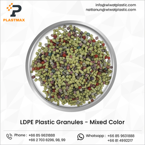 Superb Design Mixed Color <b>LDPE</b> Granules Recycled Virgin Plastic Resin Injection Grade Film Bulk Wholesale Selling - Product Image 4