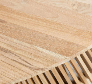 Bắc Âu thiết kế tối giản nhà hàng đồ nội thất bằng gỗ bàn ăn với vòng đầu và cơ sở bằng gỗ - Product Image 5