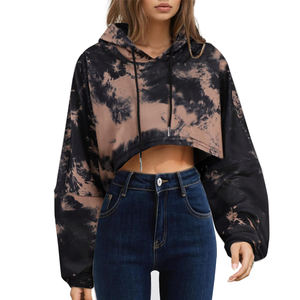 Sudaderas con Capucha Cortas para Mujer, Impresión de Logotipo Personalizada de Primera Calidad, Secado Rápido, Transpirables, Mangas Largas, en Oferta - Product Image 1