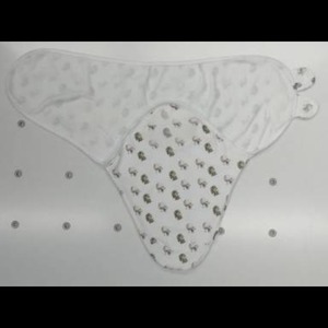 customized logo wholesale 100 organic cotton adjustable <b>swaddle</b> wrap with custom print design logo label and packaging - Product Image 3