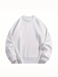 Sweats à capuche surdimensionnés pour hommes en polaire épaisse à col ras du cou pour les épaules tombantes Sweats à capuche respirants pour l'hiver - Product Image 6