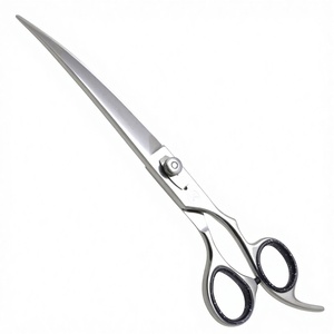 Tijeras de Peluquería Canina de 8.5 Pulgadas, Tijeras de Peluquería para Mascotas con Cuchillas Curvas Afiladas para un Corte Preciso - Product Image 1