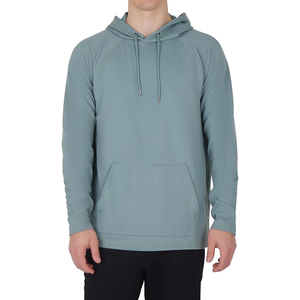 Nouveauté : sweat à capuche en molleton noir pour homme, strass personnalisés, taille plus, motif uni, col à capuche, MOQ 2 pièces, devant - Product Image 1