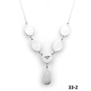 Collar de Plata de Ley con Turquesa Negra Estilo Suroeste, con Diamantes Engastados en Forma de Gota de Agua, Cadena de Eslabones, Idea de Regalo Religioso - Product Image 4