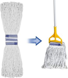 Serpillère plate humide durable et écologique KSR International Kentucky avec système d'essorage automatique et clip en plastique - Product Image 2