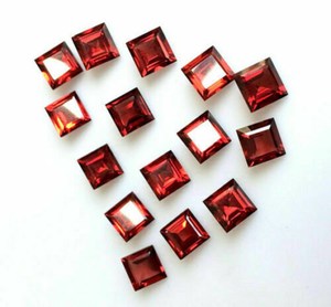 100% cojín de granate Natural cortado lote de piedras preciosas curativas sueltas 18 Uds 6 MM 20 CT piedra preciosa de granate rojo genuino mejor para uso en joyería - Product Image 4