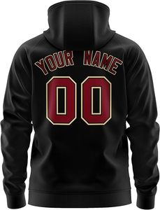 Sweat à capuche d'hiver en molleton 100% coton personnalisé pour homme, sublimation, séchage rapide, tenue d'échauffement de basketball, logo brodé, vêtements de sport - Product Image 6