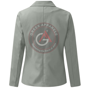 Personnalisé col en V dames travail de bureau femmes Blazer femme vêtements nouveau automne automne hiver Blazer impression personnalisable - Product Image 6