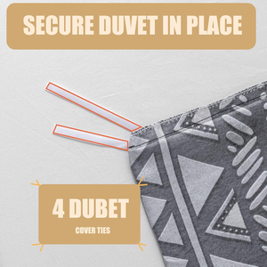 Housse de couette Queen Motif branches d'arbre 300tc Polyester Microfibre ultra douce Respirante Ensemble de literie 3 pièces Fermeture éclair - Product Image 2