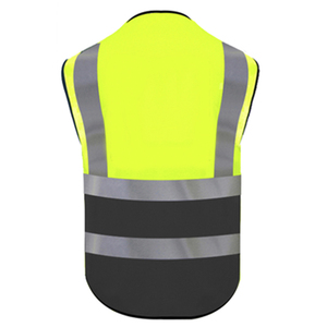 Chaleco DE SEGURIDAD transpirable informal de lona de diseño personalizado de servicio OEM en stock - Product Image 6