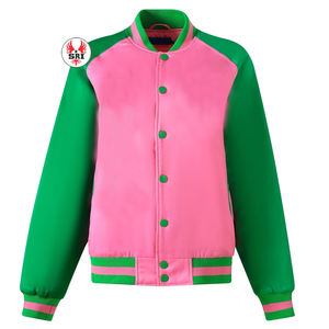 Chaqueta Bomber Personalizada con Bordado de Letras Griegas de Hermandad, Chaqueta de Satén Alpha Kapa, Chaqueta de Satén Personalizada para Hombre, Gran Venta - Product Image 1