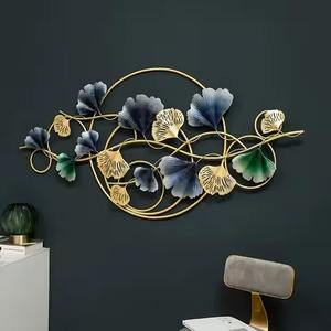 Decoración artística de pared de hierro de lujo moderna diseñada para estética interior de alta gama y mejora del hogar de lujo - Product Image 2