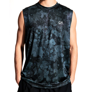 เสื้อกล้ามของผู้ชายเสื้อรัดกล้ามเนื้อแบบกำหนดเองสำหรับออกกำลังกายทำจากโพลีเอสเตอร์สำหรับใส่ไปยิม - Product Image 2