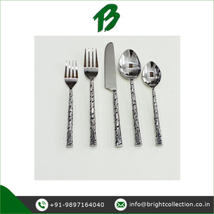 Juego de cubiertos de acero inoxidable hechos a mano de calidad superlativa, juego de cubiertos con cuchara, tenedor, cuchillo, disponible para compradores de todo el mundo - Product Image 2