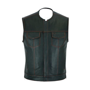 Gilet en coton réversible imperméable et respirant de haute qualité avec fermeture éclair, élégant, nouvelle mode, logo personnalisé, vêtement d'extérieur décontracté pour homme, hiver - Product Image 1