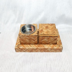 Indian Handmade Eco Material Woven Rattan Incense Burner Hot Seller Bakhoor Burner & Aromatherapy <b>Diffuser</b> for Home Garden Decor - Product Image 6